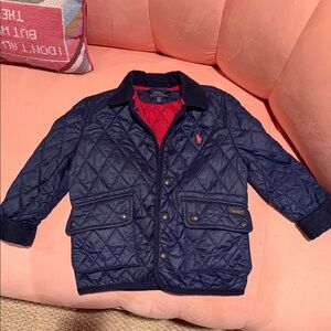 Polo by Ralph Lauren Blue and Red Quilted Jacket